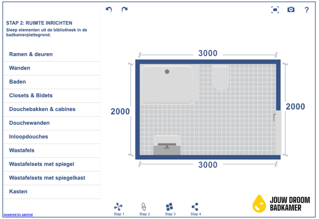 Badkamer ontwerpen met digitale planner