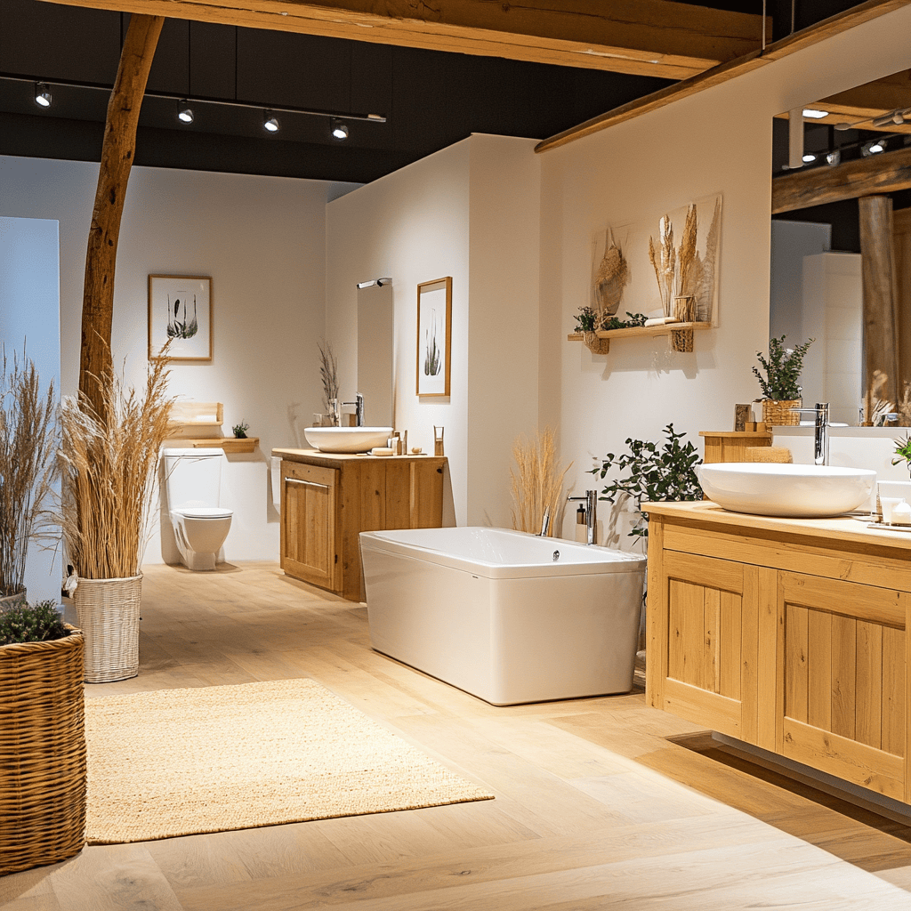 Landelijke stijl badkamer